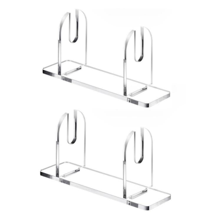 Acrylic Folding Fan Display Stand, Specifications: 2pcs /Pack