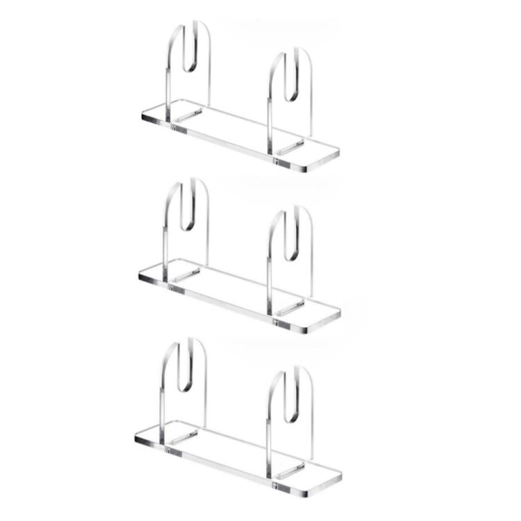 Acrylic Folding Fan Display Stand, Specifications: 3pcs /Pack