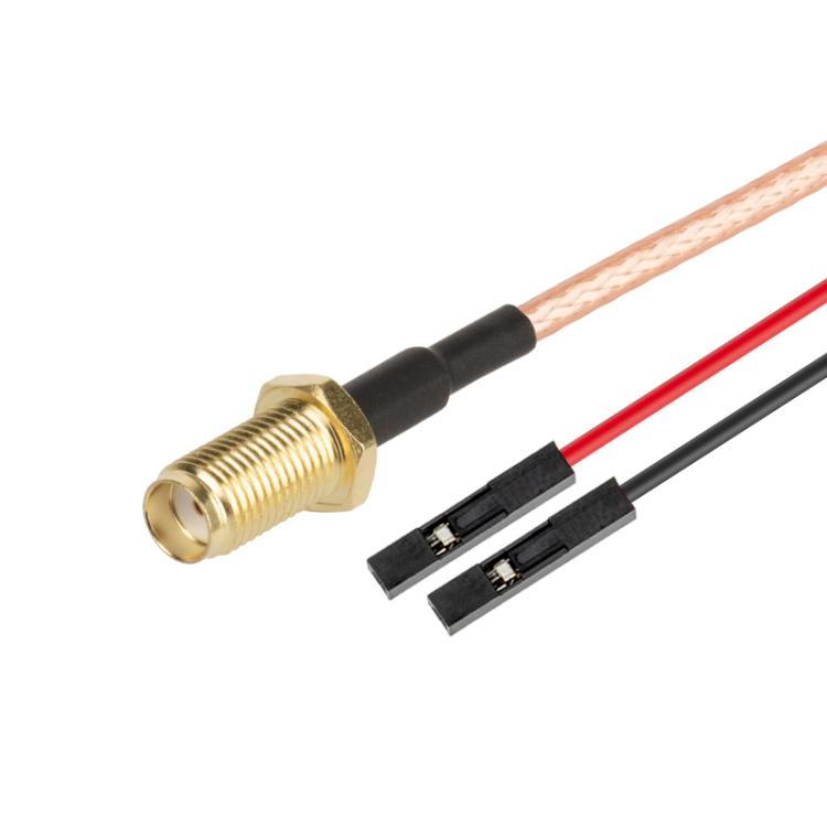 SMA Female To Dual DuPont Female RG316 RF Test Extension Adapter Cable