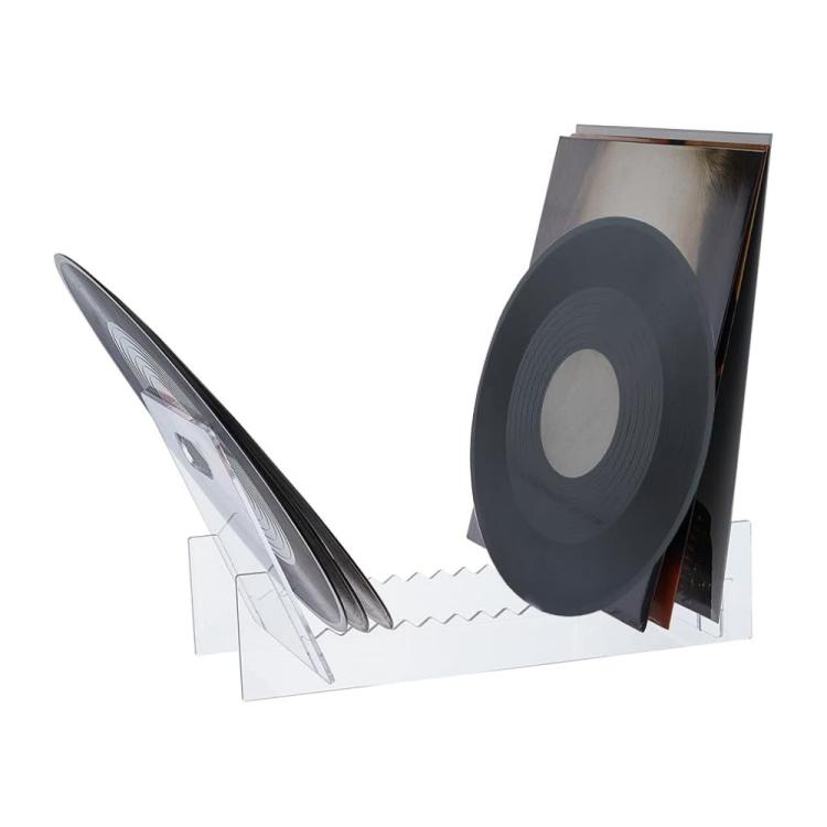 Removable Desktop Acrylic CD Vinyl Record Stand Album Book Display Stand - YX149
