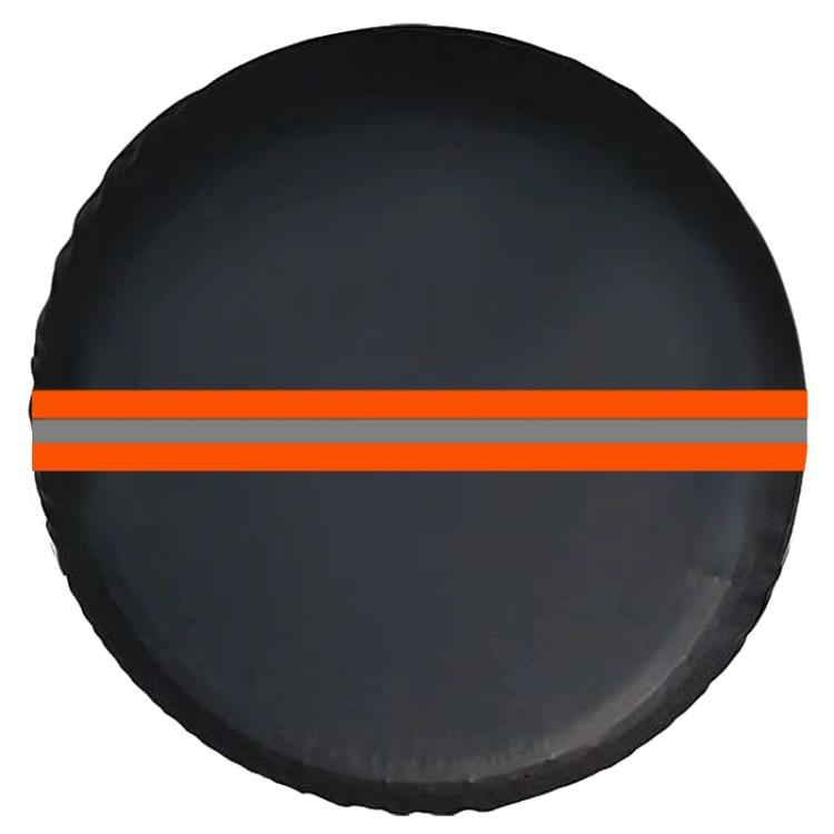 16inch Thickened Imitation Leather Car Tire Protector Spare Tire Cover With Reflective Stripes