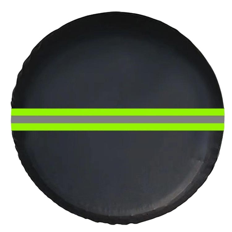 17inch Thickened Imitation Leather Car Tire Protector Spare Tire Cover With Reflective Stripes
