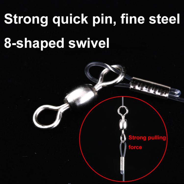 56cm Total Length Night Fishing Fluorescent 8-Claw Fishing Hook Squid String Hook Set, Spec: Bagged