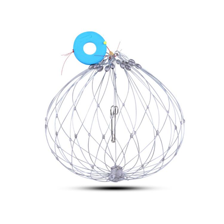 Diameter 52cm/16 Strands Automatically Retractable Crab Cage Wire Crab Opening And Closing Cage