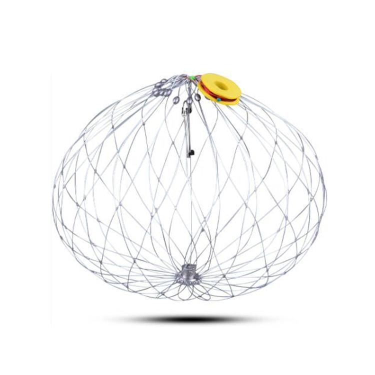 Diameter 72cm/20 Strands Automatically Retractable Crab Cage Wire Crab Opening And Closing Cage
