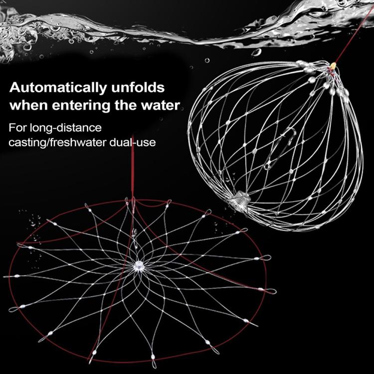 Diameter 52cm/16 Strands Automatically Retractable Crab Cage Wire Crab Opening And Closing Cage