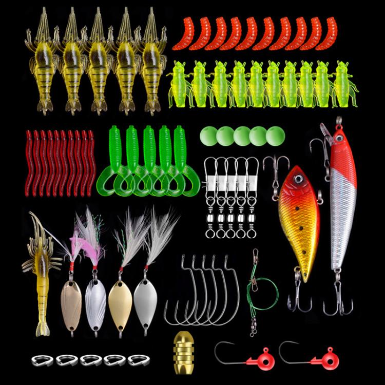 73-in-1 Outdoor Fishing Gear Bionic Bait Luya Sequin Bait Set
