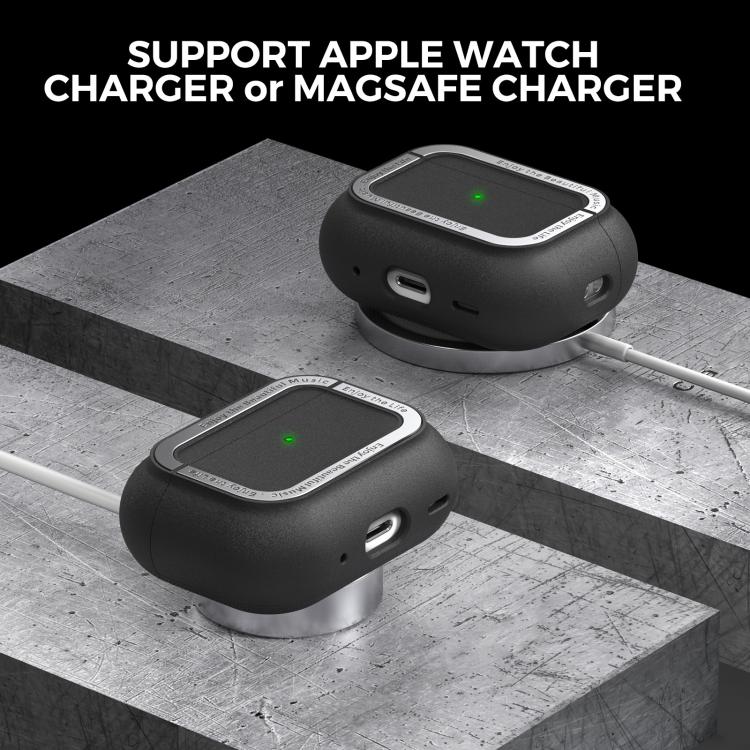 For AirPods Pro 2 AhaStyle JY09 Dual Lanyard Case TPU+Aluminum Personalized Case