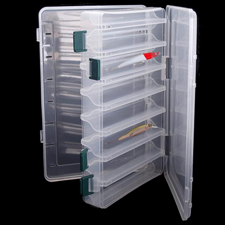 Large Capacity Double Layer Lure Storage Box Fish Hook String Hook Tool Box, Spec: 14-grids