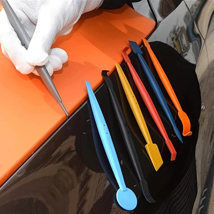 7pcs /Set Car Wrap Trimming Edge Tinting Tool Solar Film With Magnetic Squeegee Scraper Kit