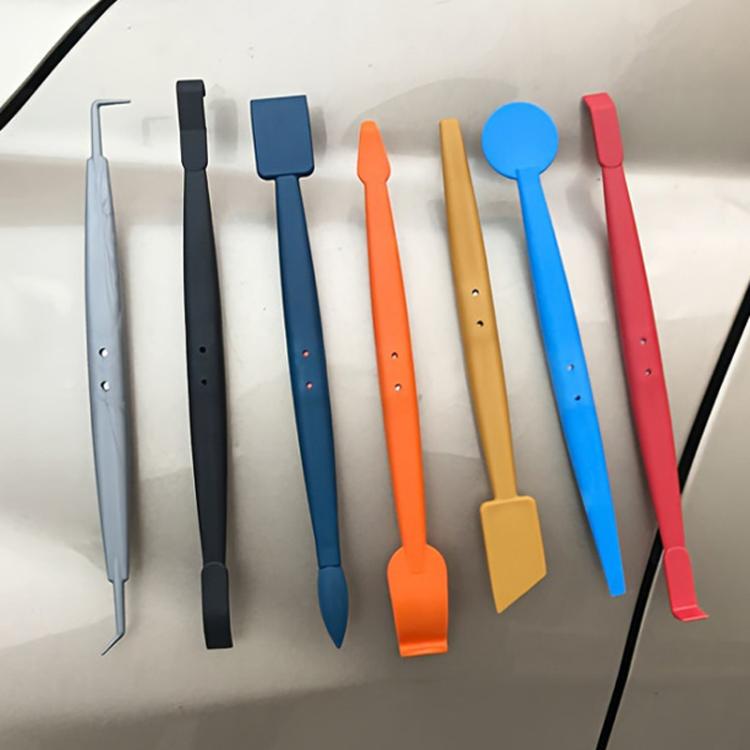 7pcs /Set Car Wrap Trimming Edge Tinting Tool Solar Film With Magnetic Squeegee Scraper Kit