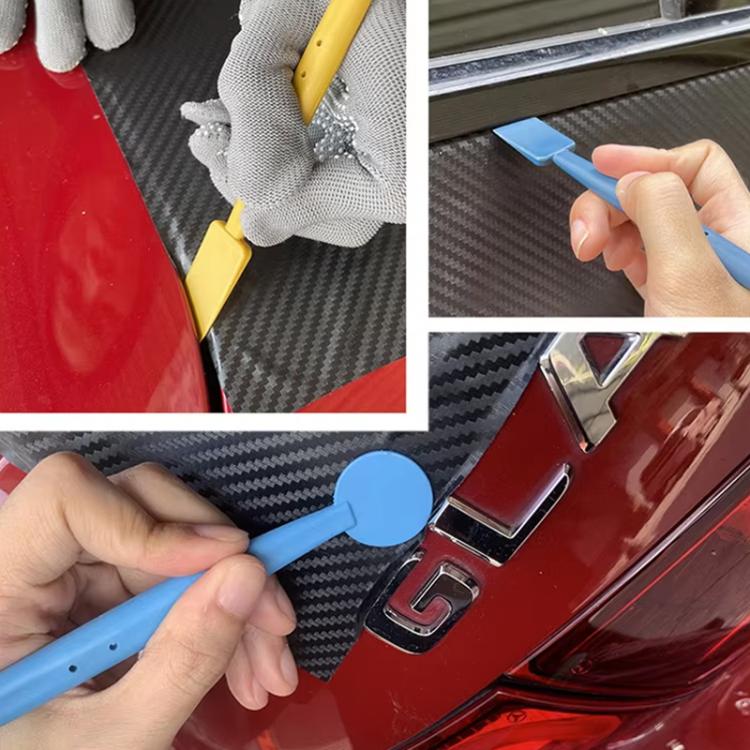 7pcs /Set Car Wrap Trimming Edge Tinting Tool Solar Film With Magnetic Squeegee Scraper Kit