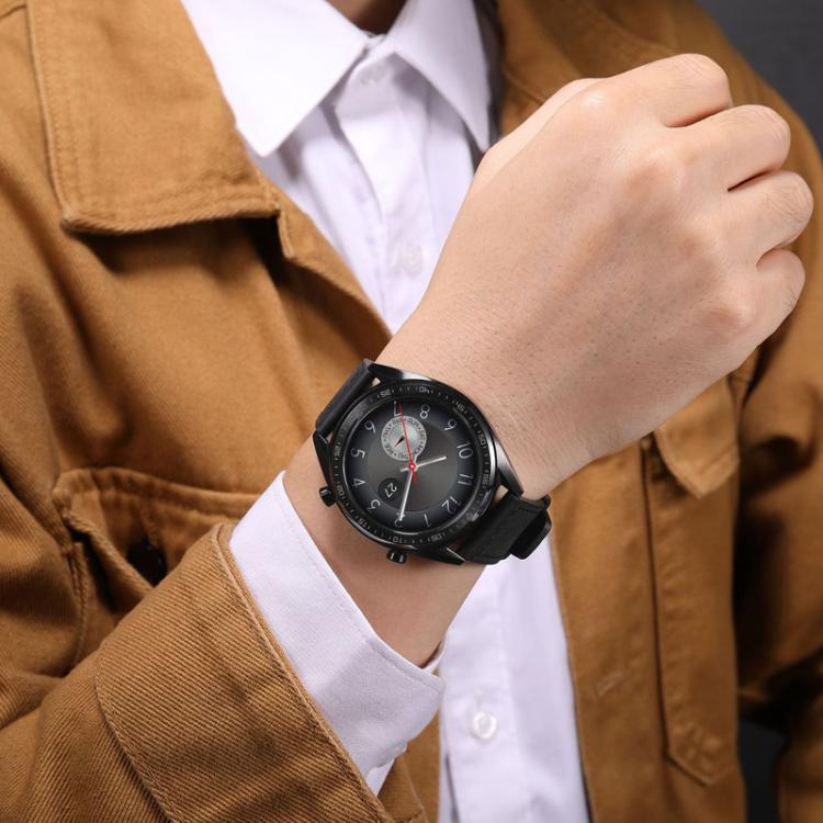 For Samsung Galaxy Watch / Huawei GT3 22mm Universal Quick Release Leather Silicone Strap