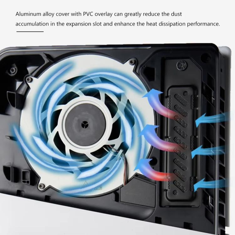 For PS5 Slim / PS5 Pro M.2 SSD Heatsink Dust Cover Expansion Slot Radiator