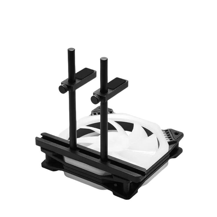 FinalCool Aluminum Alloy Adjustable Graphics Card Bracket Chassis Fan Position Graphics Holder Support 12cm Silver