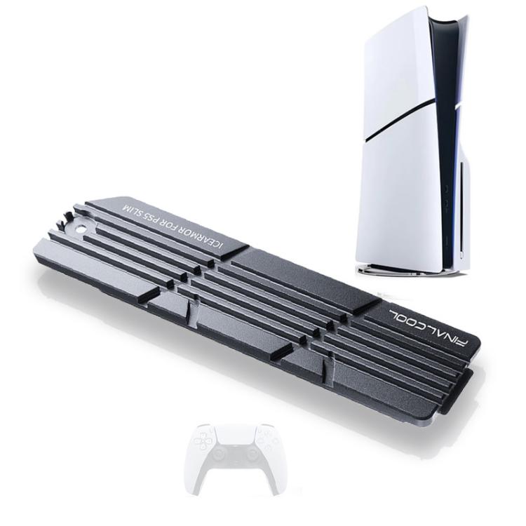 For PS5 Slim / Pro FinalCool M.2 2280 NVME SSD Radiator Integrated Aluminum Alloy Heatsink - Silver
