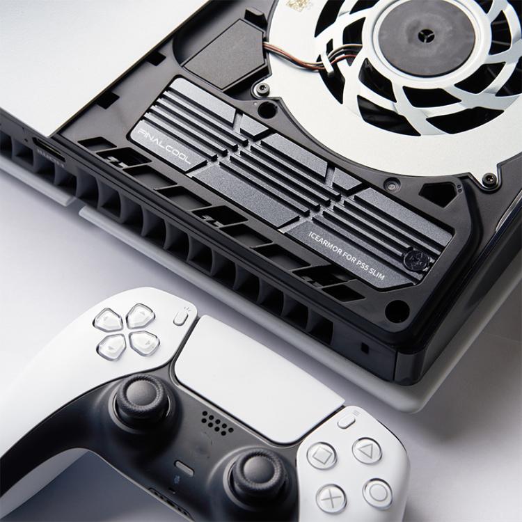 For PS5 Slim / Pro FinalCool M.2 2280 NVME SSD Radiator Integrated Aluminum Alloy Heatsink - Silver