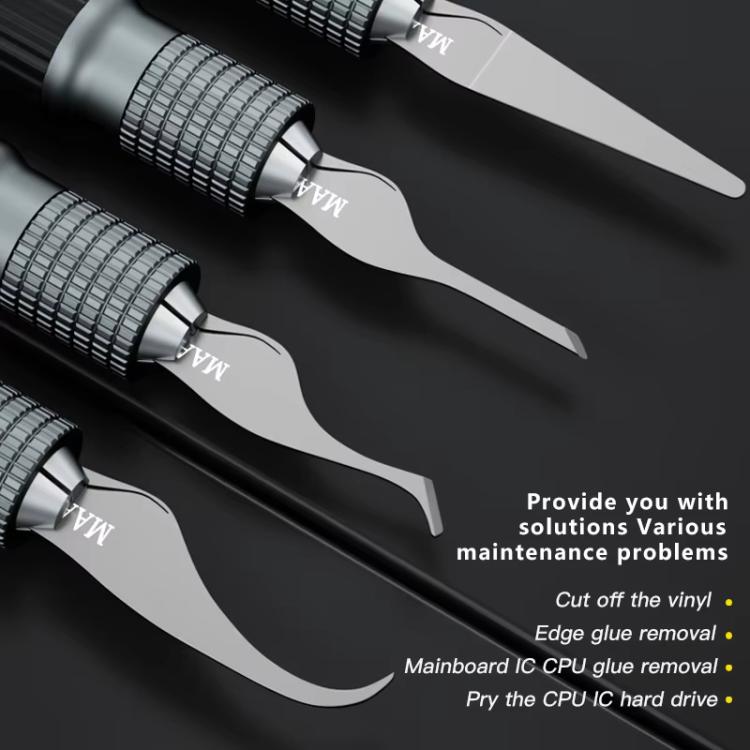 MaAnt MY-102 4 In 1 Blade Pry IC / CPU Hard Disk Blade Cell Phone Motherboard Repair Scraping Gum Degumming Tools