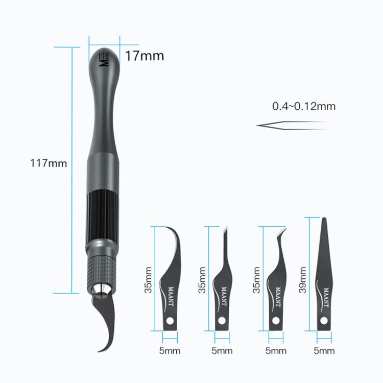 MaAnt MY-102 4 In 1 Blade Pry IC / CPU Hard Disk Blade Cell Phone Motherboard Repair Scraping Gum Degumming Tools