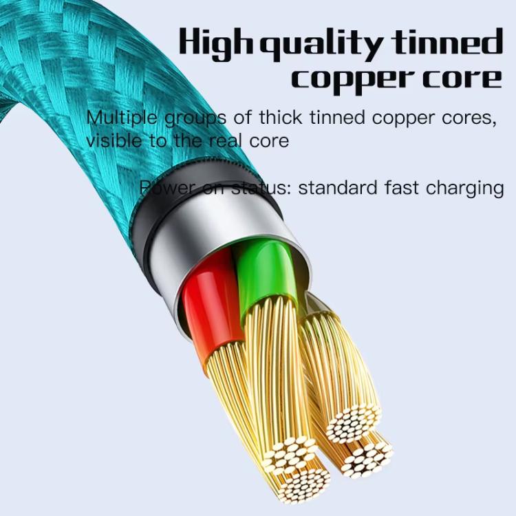 MaAnt 3 In 1 8 Pin Brush Data Charging Cable