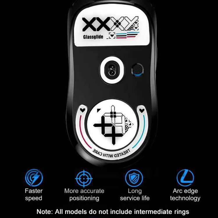 For Logitech GPW Glass Mouse Feet Stickers Anti-Slip Mouse Glide Skates