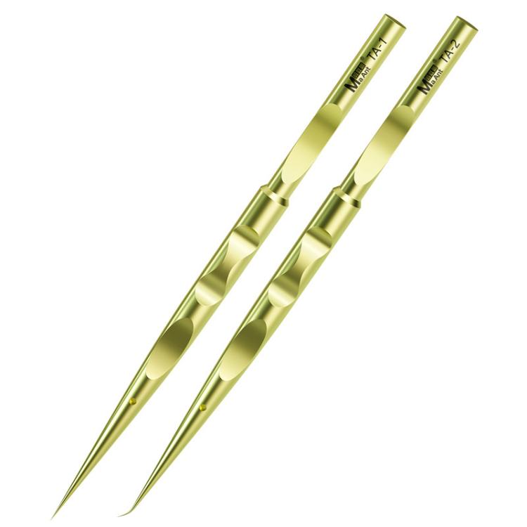 MaAnt Titanium Tweezers Antistatic Small Clip Bird Nest Hair Picking Pink Prick Clip Repair Tool