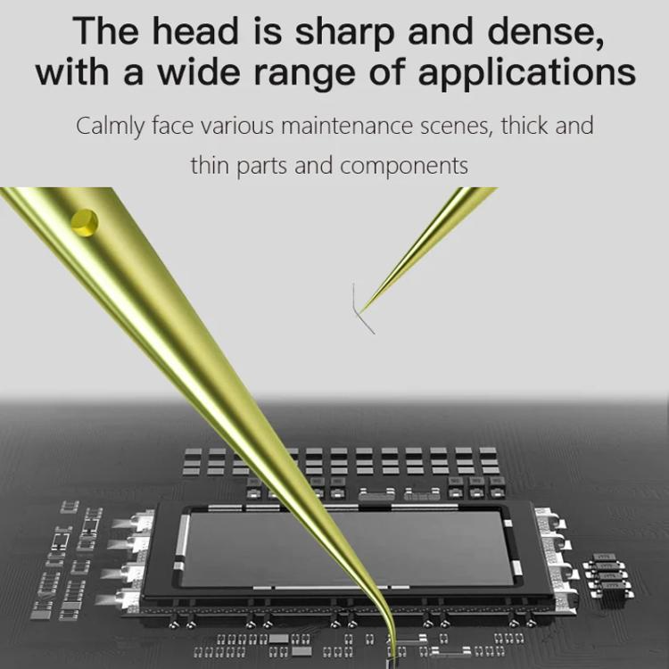 MaAnt Titanium Tweezers Antistatic Small Clip Bird Nest Hair Picking Pink Prick Clip Repair Tool