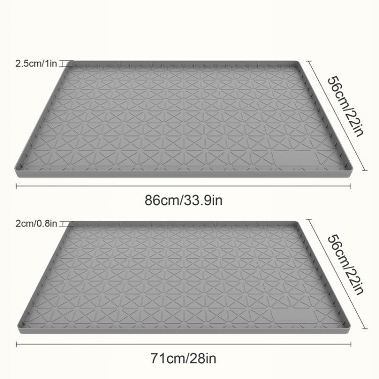 86 x 56 x 2.5cm Kitchen Under Sink Waterproof Anti-Slip Anti-Grease Heat Insulation Drainage Mats