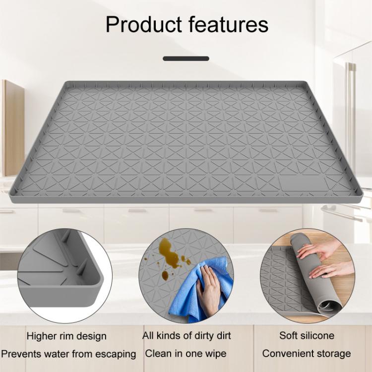 86 x 56 x 2.5cm Kitchen Under Sink Waterproof Anti-Slip Anti-Grease Heat Insulation Drainage Mats