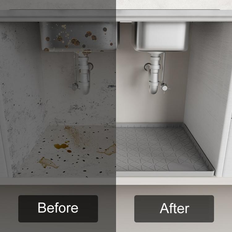71 x 56 x 2cm Kitchen Under Sink Waterproof Anti-Slip Anti-Grease Heat Insulation Drainage Mats