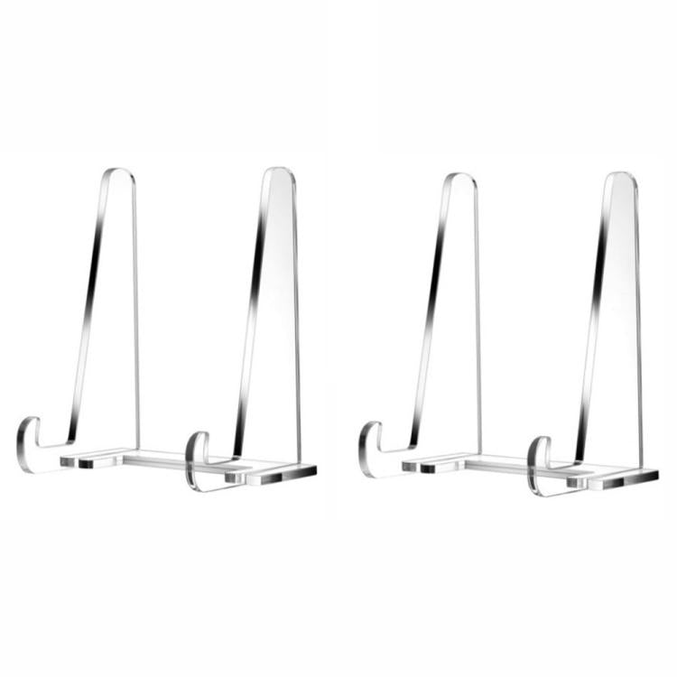 Acrylic Photo Frame Book Picture Plate Stand, Specifications: 2sets