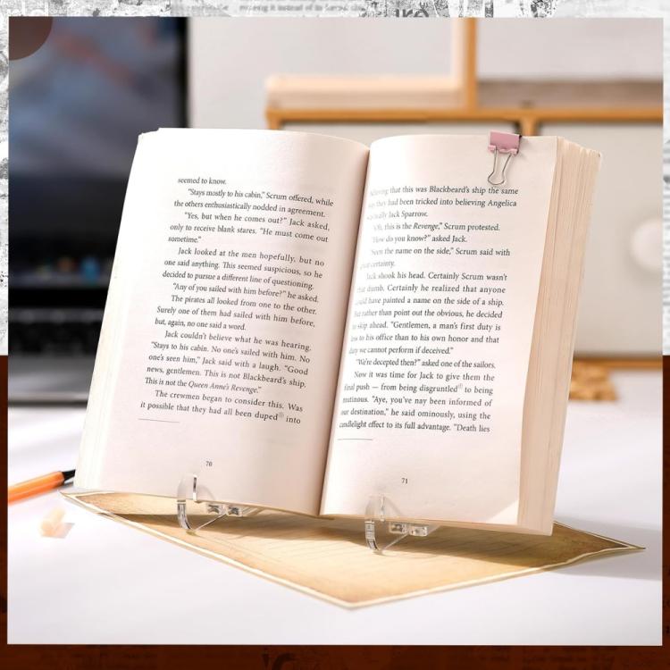 Acrylic Photo Frame Book Picture Plate Stand, Specifications: 2sets