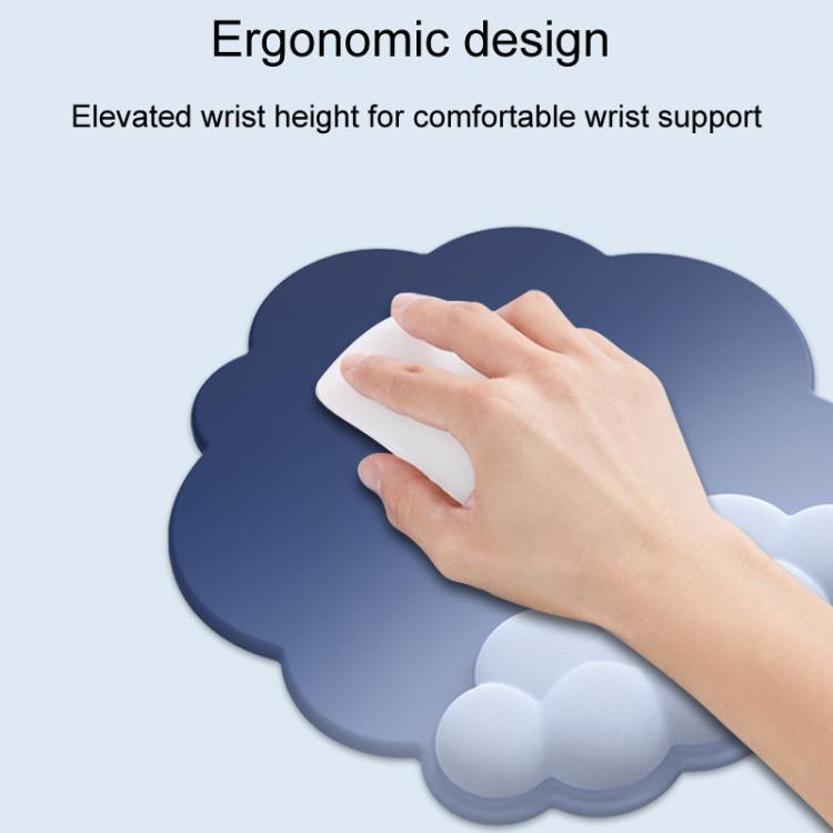 3pcs / Set Cloudy Gradient Memory Foam Silicone Wrist And Keyboard Mouse Pad, Style: Model 5