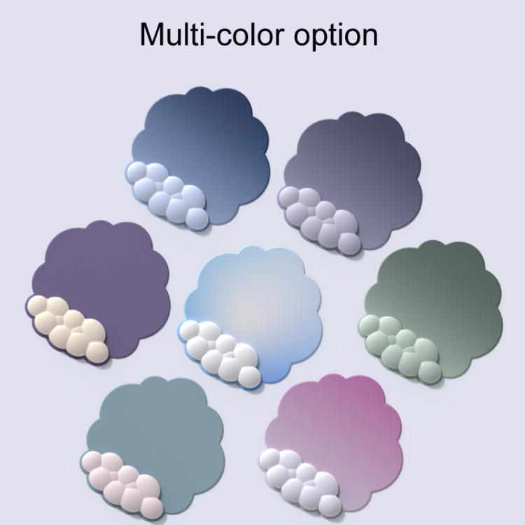 3pcs / Set Cloudy Gradient Memory Foam Silicone Wrist And Keyboard Mouse Pad, Style: Model 5