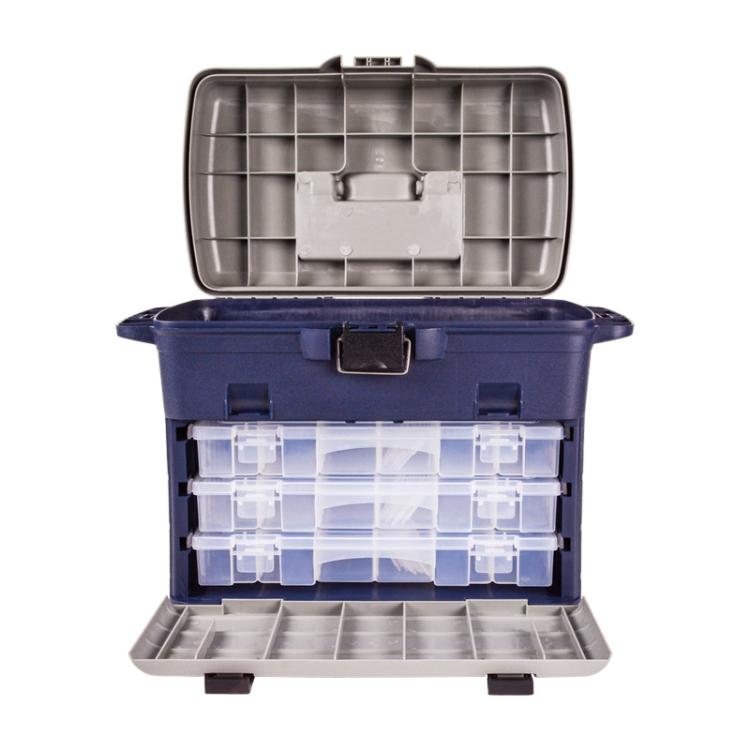 Large Capacity Ultra-light Lure Fishing Box Lure Bait Sequin Storage Box - Blue Gray