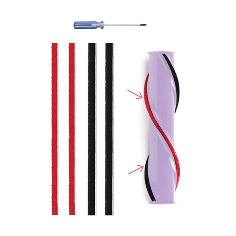 2sets 571 Wide Rolling Brush Plush Strips For Dyson Vacuum Cleaner V7 / V8 / V10 / V11 Direct Drive Brush Head