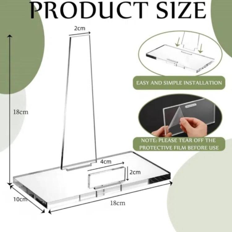 Acrylic Photo Frame Book Picture Plate Stand, Specifications: 2sets
