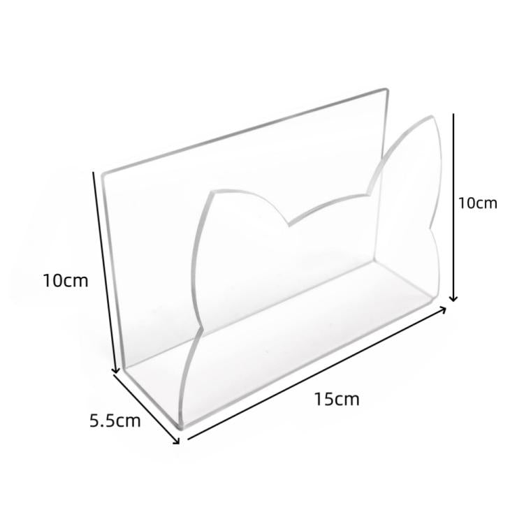 Acrylic Cat-Shaped Mail Sorting Desktop Envelope Rack - YX155