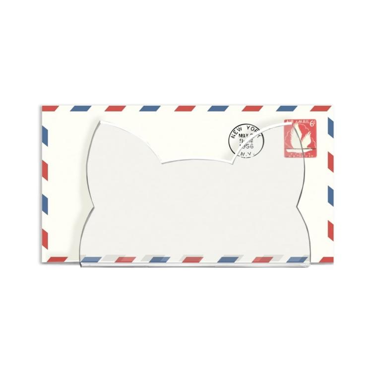 Acrylic Cat-Shaped Mail Sorting Desktop Envelope Rack - YX155
