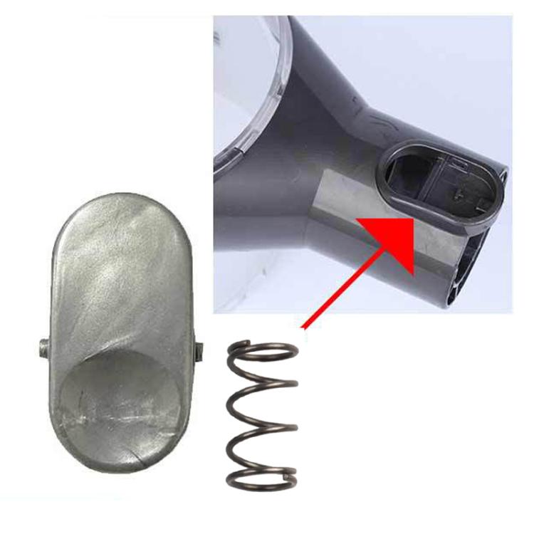 For Dyson V6/DC Vacuum Cleaner Dust Bin Button With Spring Replacement Parts - Gray