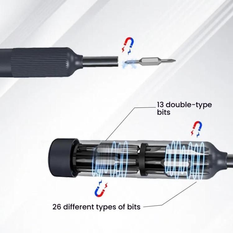27 In 1 Dual Bits Precision Screwdriver Tool Kit Mini Mobile Phone Computer Eyeglasses Repair Tool - ABS Shell