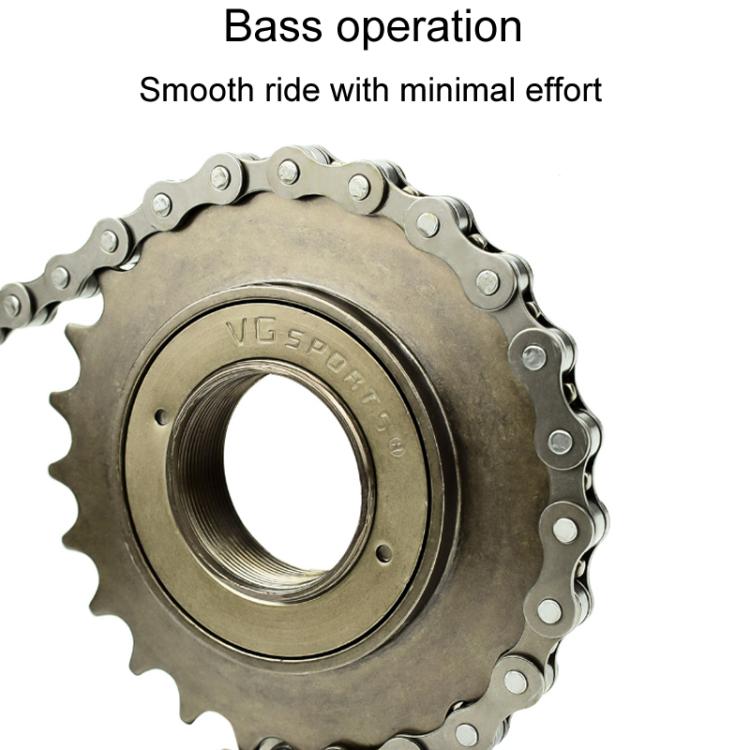 VG SPORTS Stroller Scooter Bicycle Single Speed Flywheel, Style: 20T Silver