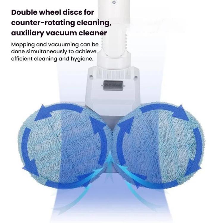 Electric Mop Head With Water Tank for Xiaomi Dreame / Dyson Handheld Vacuum Cleaner Wide 6 Blue Rags