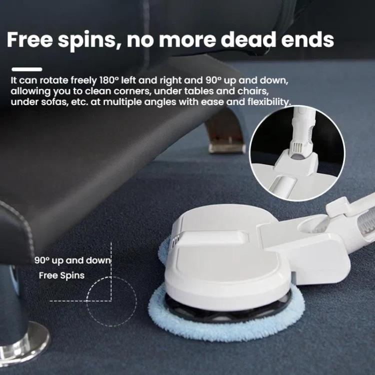 Electric Mop Head With Water Tank for Xiaomi Dreame / Dyson Handheld Vacuum Cleaner Wide 6 Blue Rags