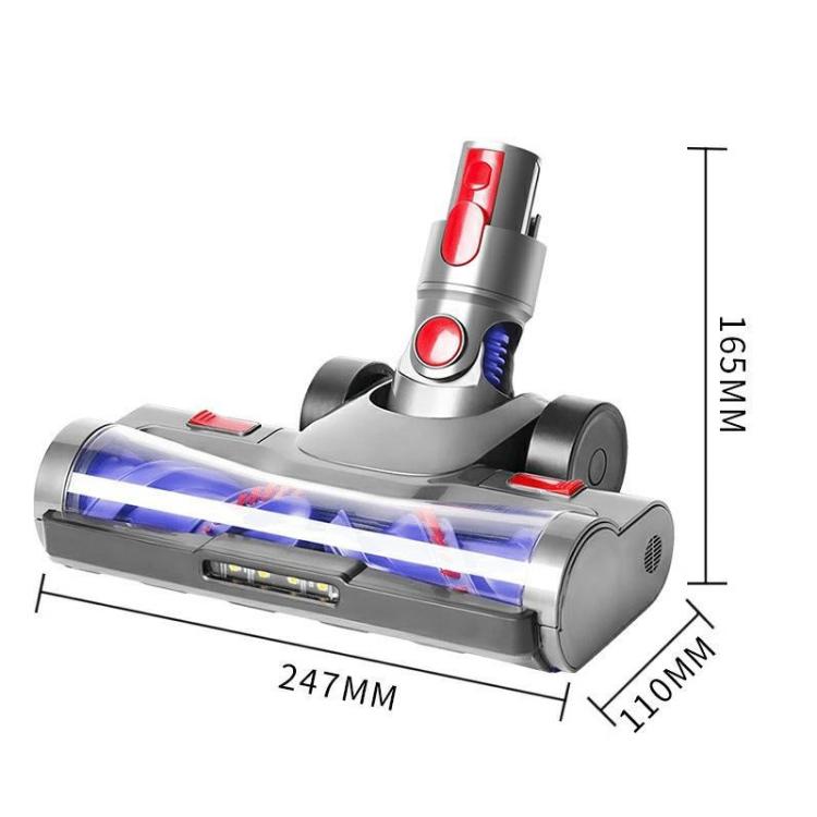 For Dyson V7 V8 V10 V11 V15 Vacuum Cleaner Double Roller Direct Drive Brush Head with LED Light - A5
