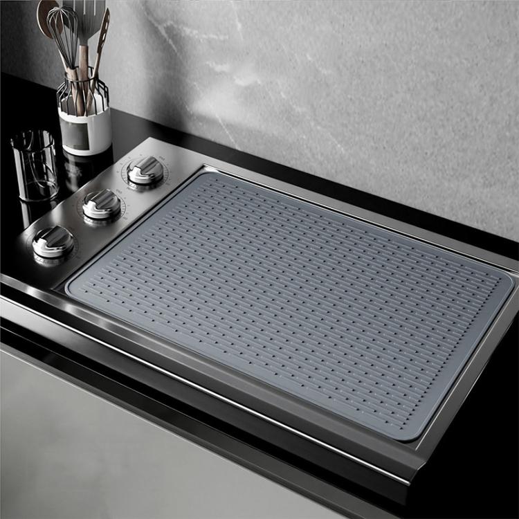 76 x 53 x 0.25cm Multifunctional Silicone Stovetop Thermal Protection Mat Under Sink Drainage Pad