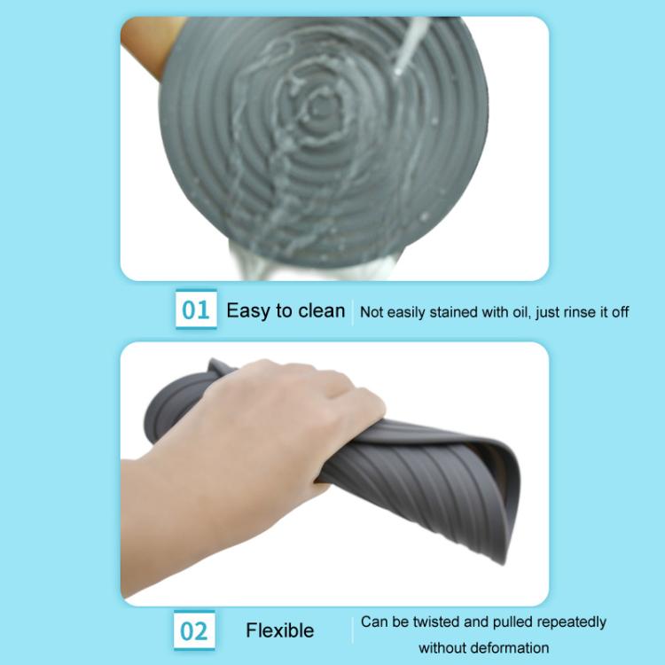 Food Grade Silicone Round Heat Insulation Mat Kitchen Anti-Scald And Anti-Slip Placemat