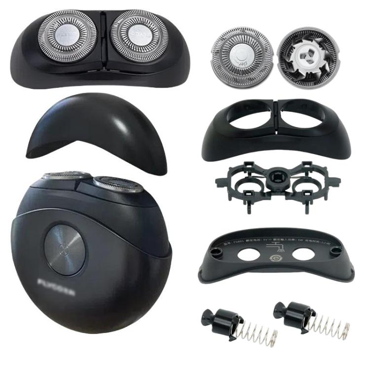 For FLYCO Shaving Razor FS890 891 892 FS893 Replacement Blade Head Accessories, Style: Head Cover+Blade Holder