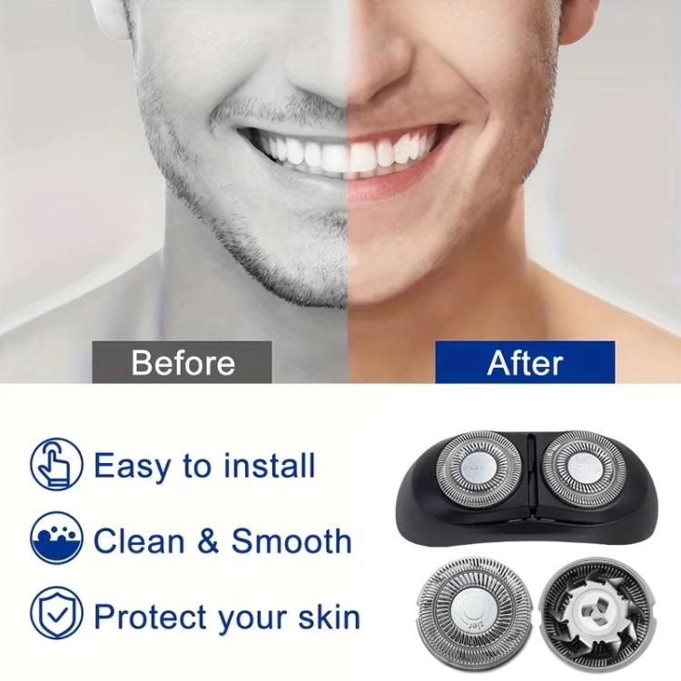 For FLYCO Shaving Razor FS890 891 892 FS893 Replacement Blade Head Accessories, Style: Whole Head