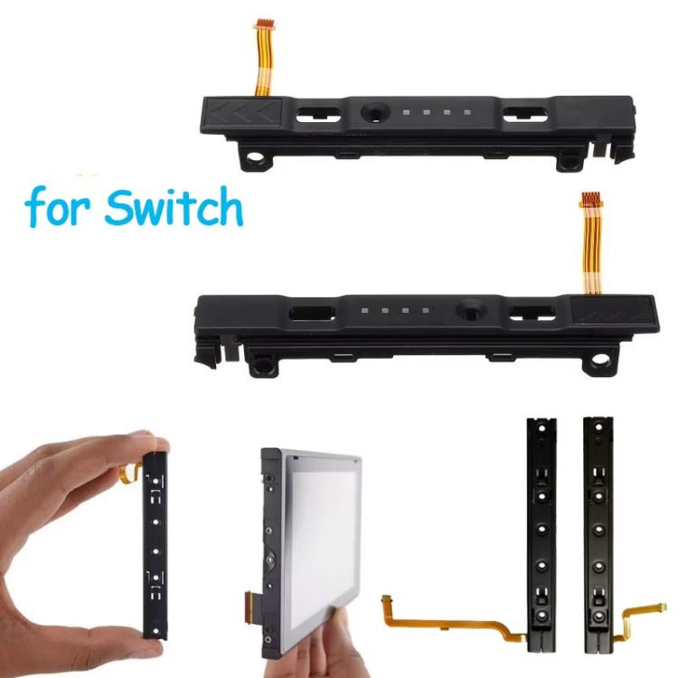 For Nintendo Switch Console 1pair Slide Rail With Tool Set NS Repair Parts - Black
